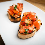 Bruschetta al pomodoro e basilico
